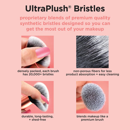 REAL TECHNIQUES Everday Essentials (brushes and sponges) 6 pieces