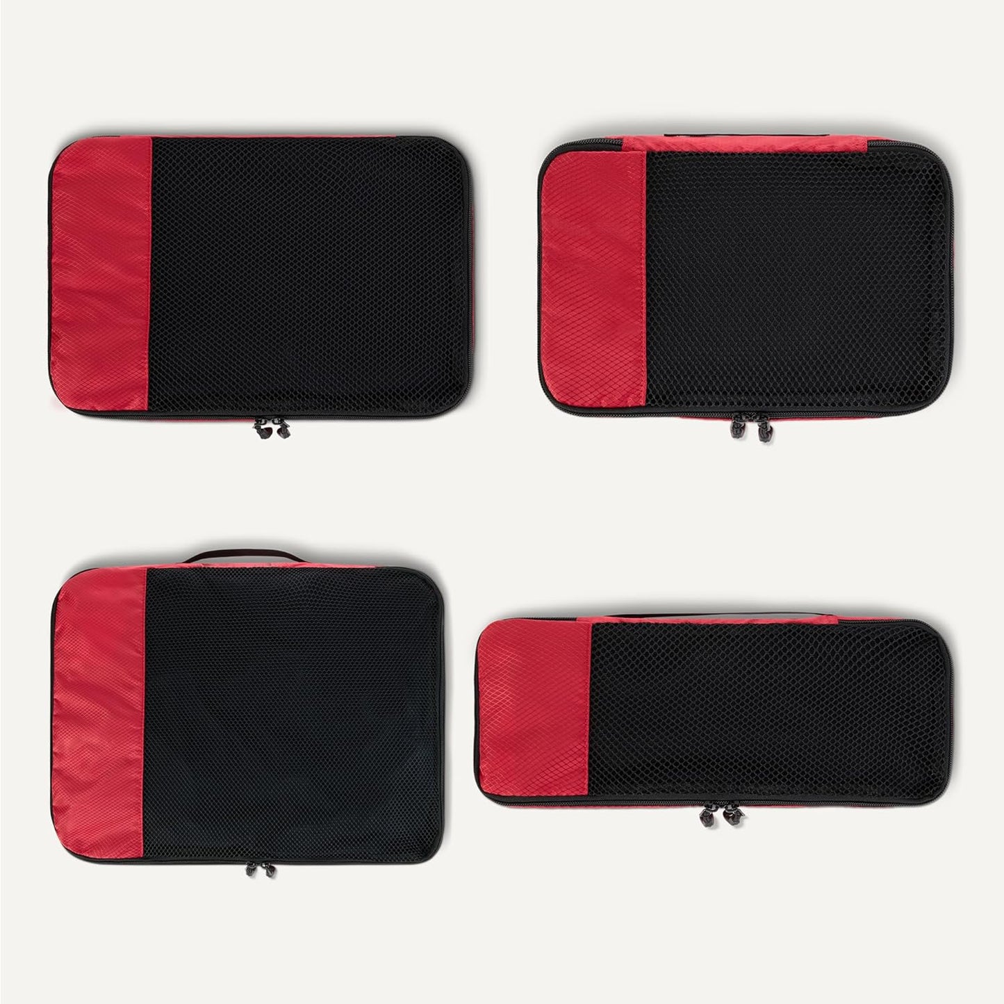 Amazon basics large clothing bags, all grey, M, Pack of 4 x M