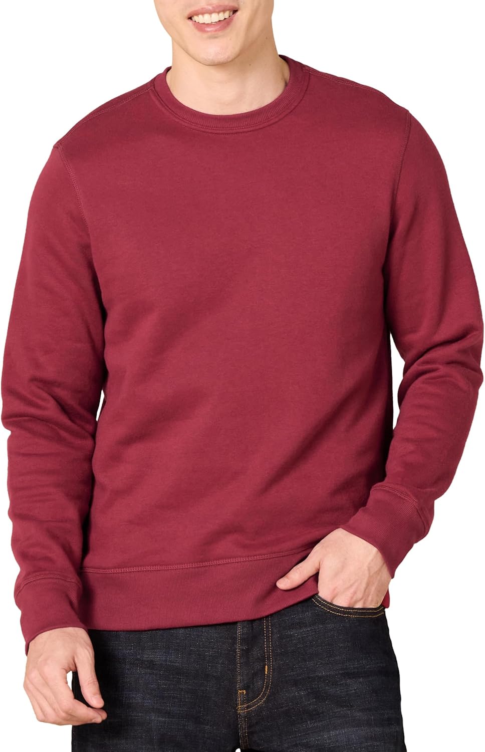 Amazon Essentials men’s crewneck fleece sweatshirt
