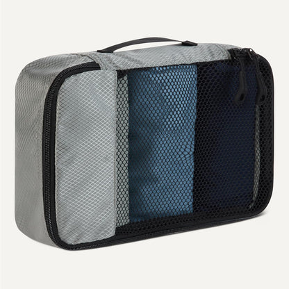 Amazon basics large clothing bags, all grey, M, Pack of 4 x M