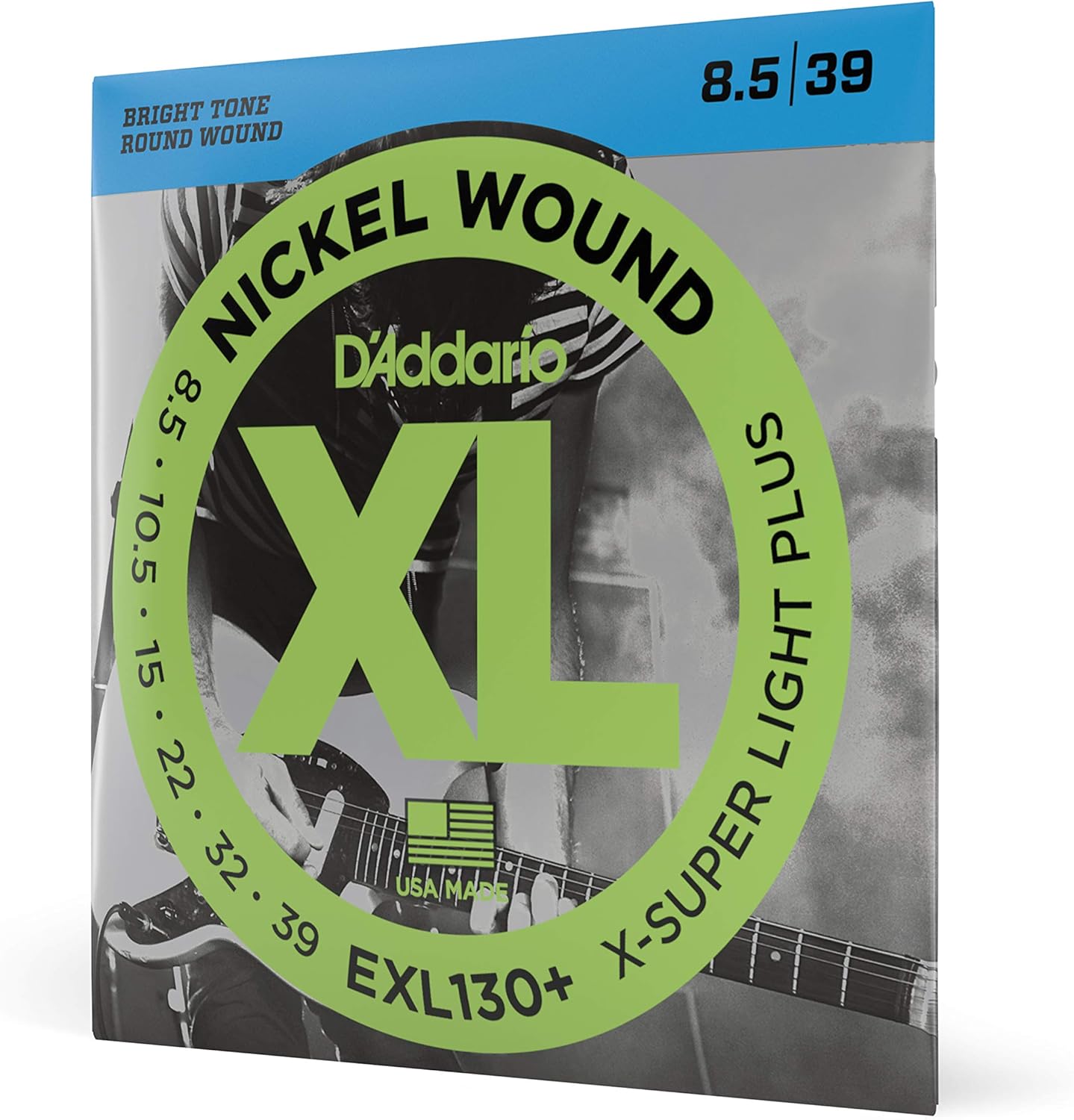D'Addario Guitar Strings - XL Nickel Electric Guitar Strings - EXL110-3D