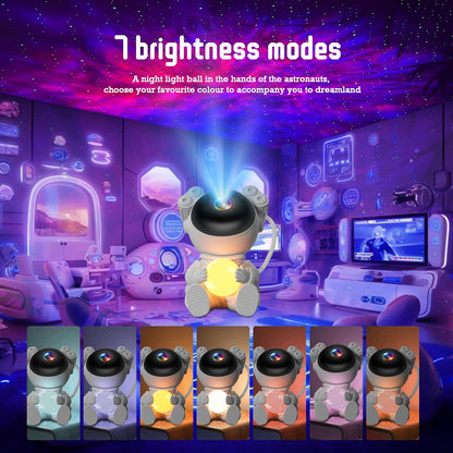 Astronaut Starry Sky Projector Moon Lamp LED Night
