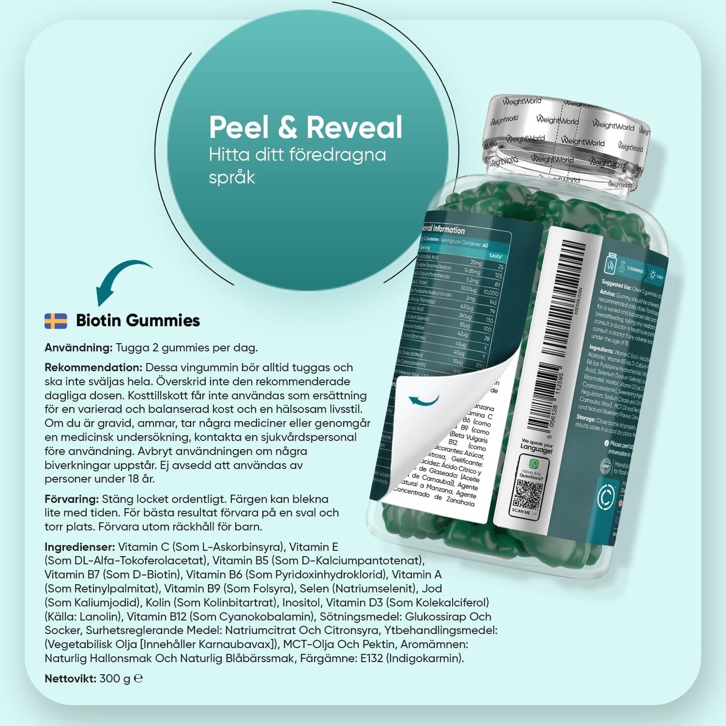 Biotin Gummy Bears - Vitamin C & E