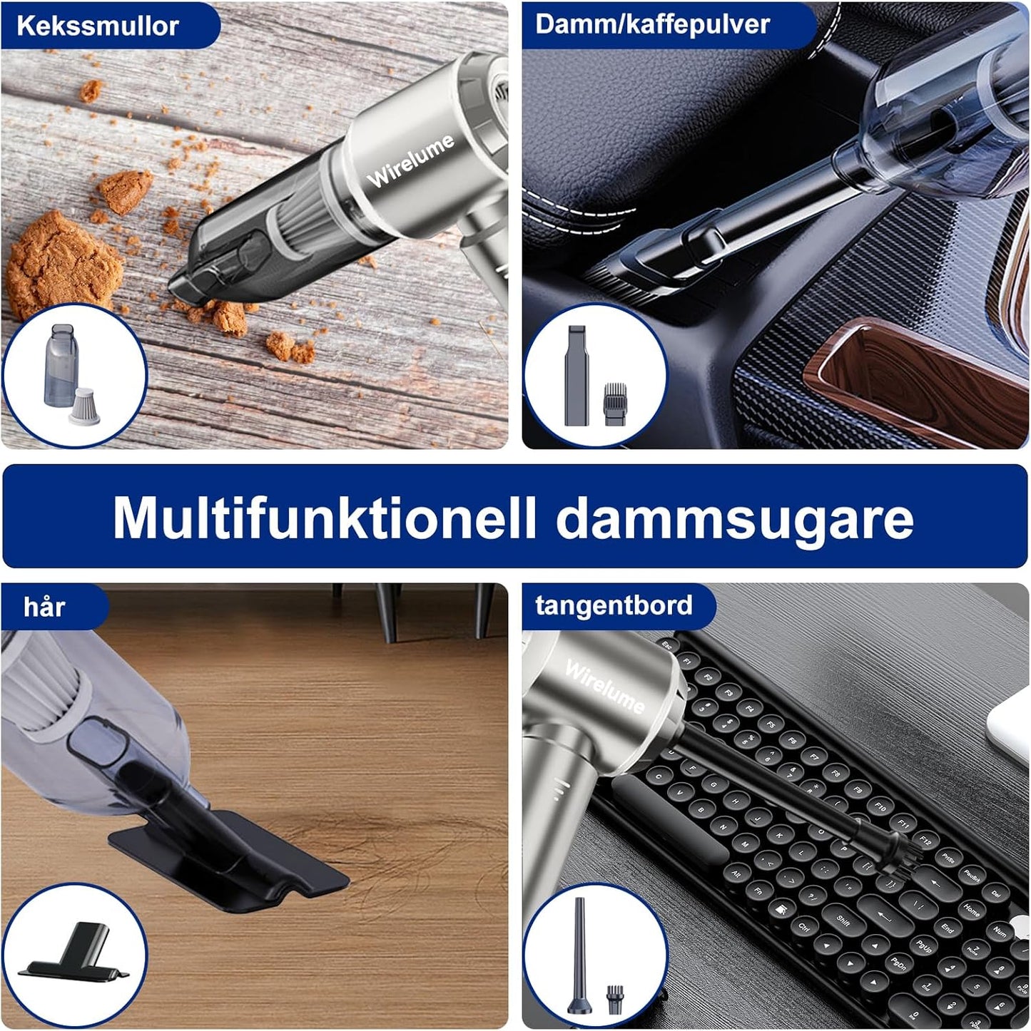 Handheld Vacuum Cleaner Cordless Powerful 22000Pa