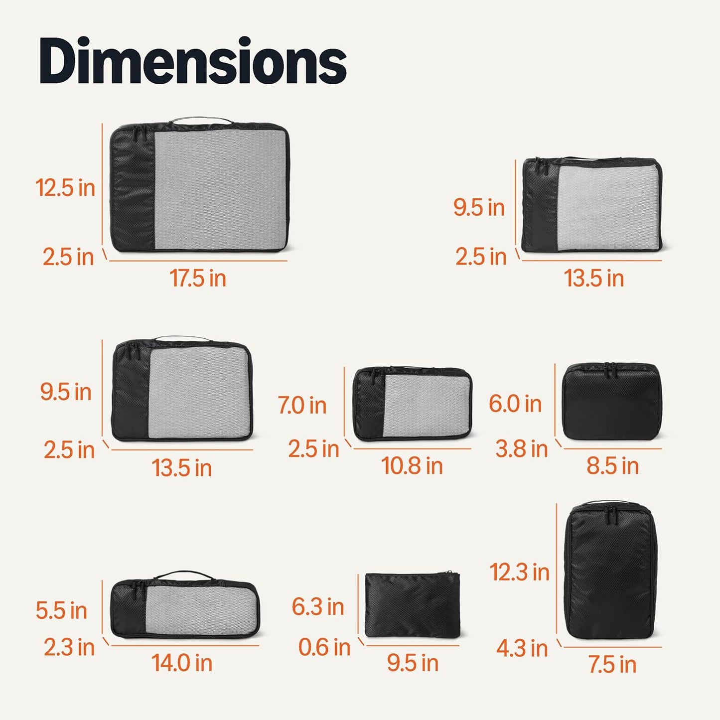 Amazon basics large clothing bags, all grey, M, Pack of 4 x M