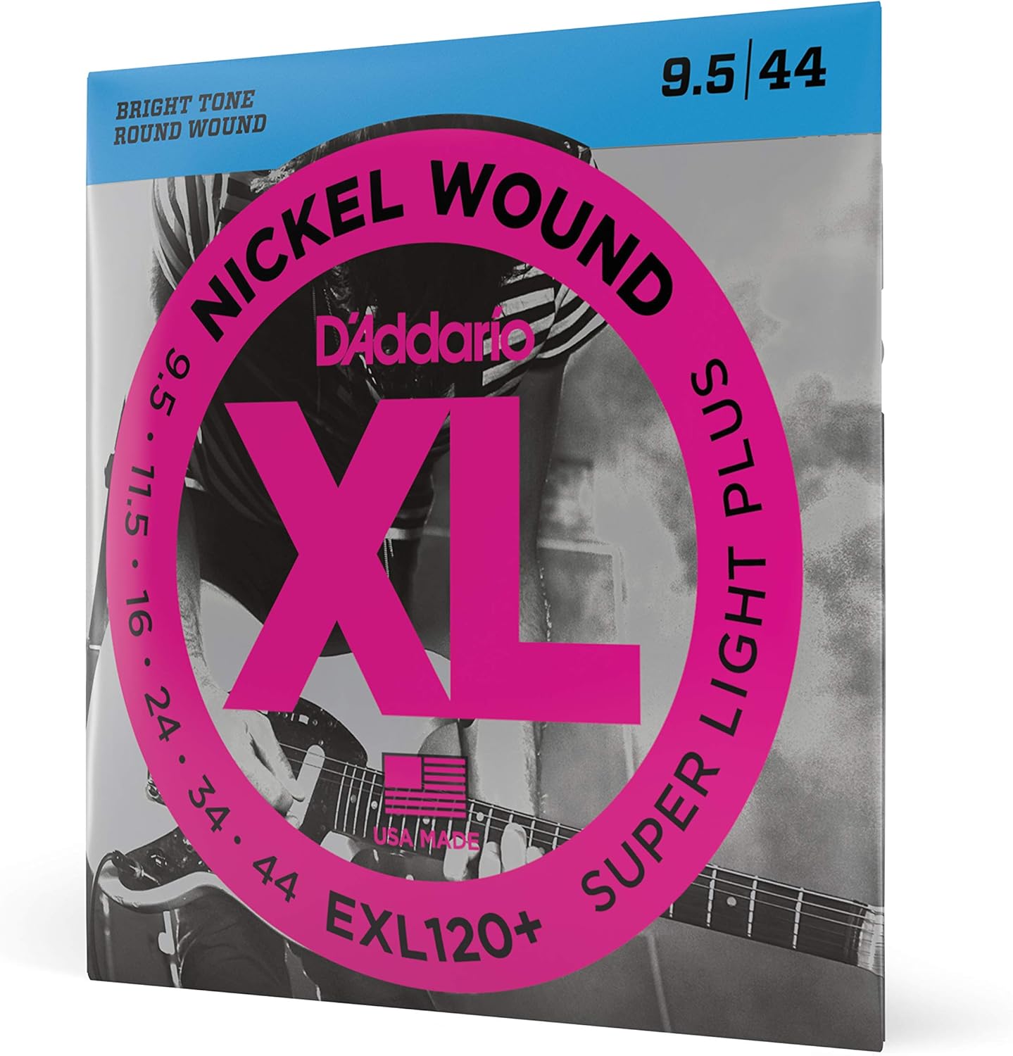 D'Addario Guitar Strings - XL Nickel Electric Guitar Strings - EXL110-3D