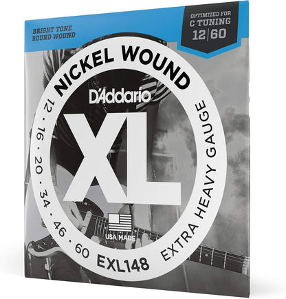 D'Addario Guitar Strings - XL Nickel Electric Guitar Strings - EXL110-3D