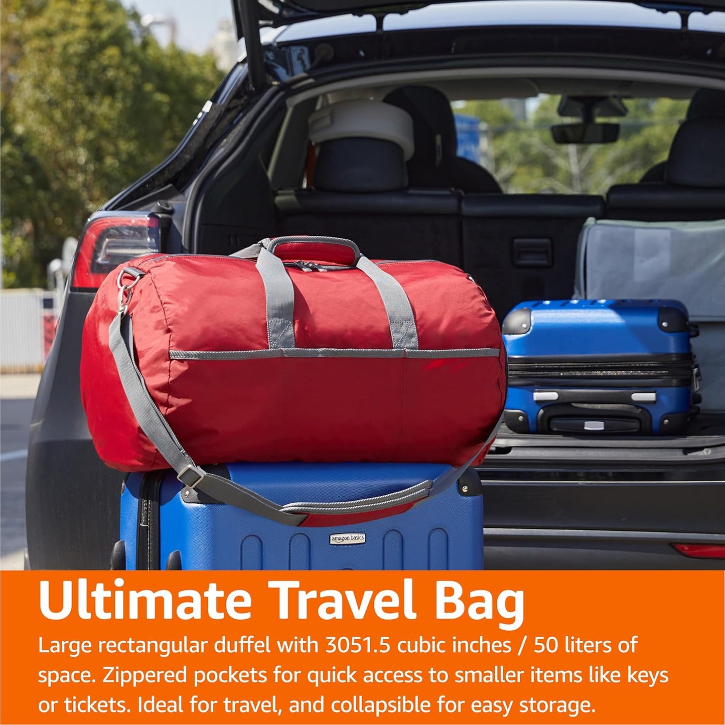 Amazon Essentials Duffel Bag, navy-blue, Large Duffel Bag