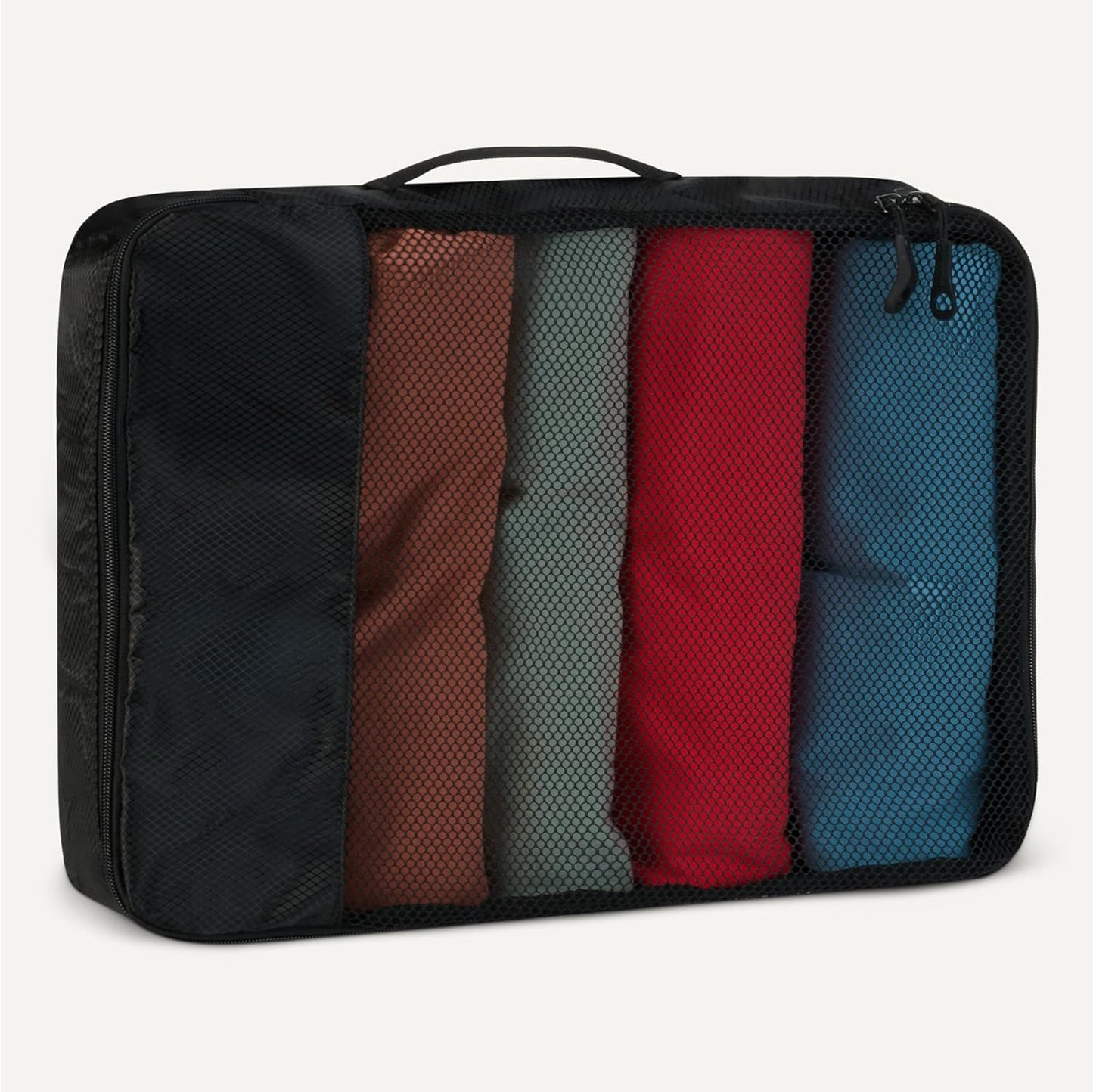 Amazon basics large clothing bags, all grey, M, Pack of 4 x M