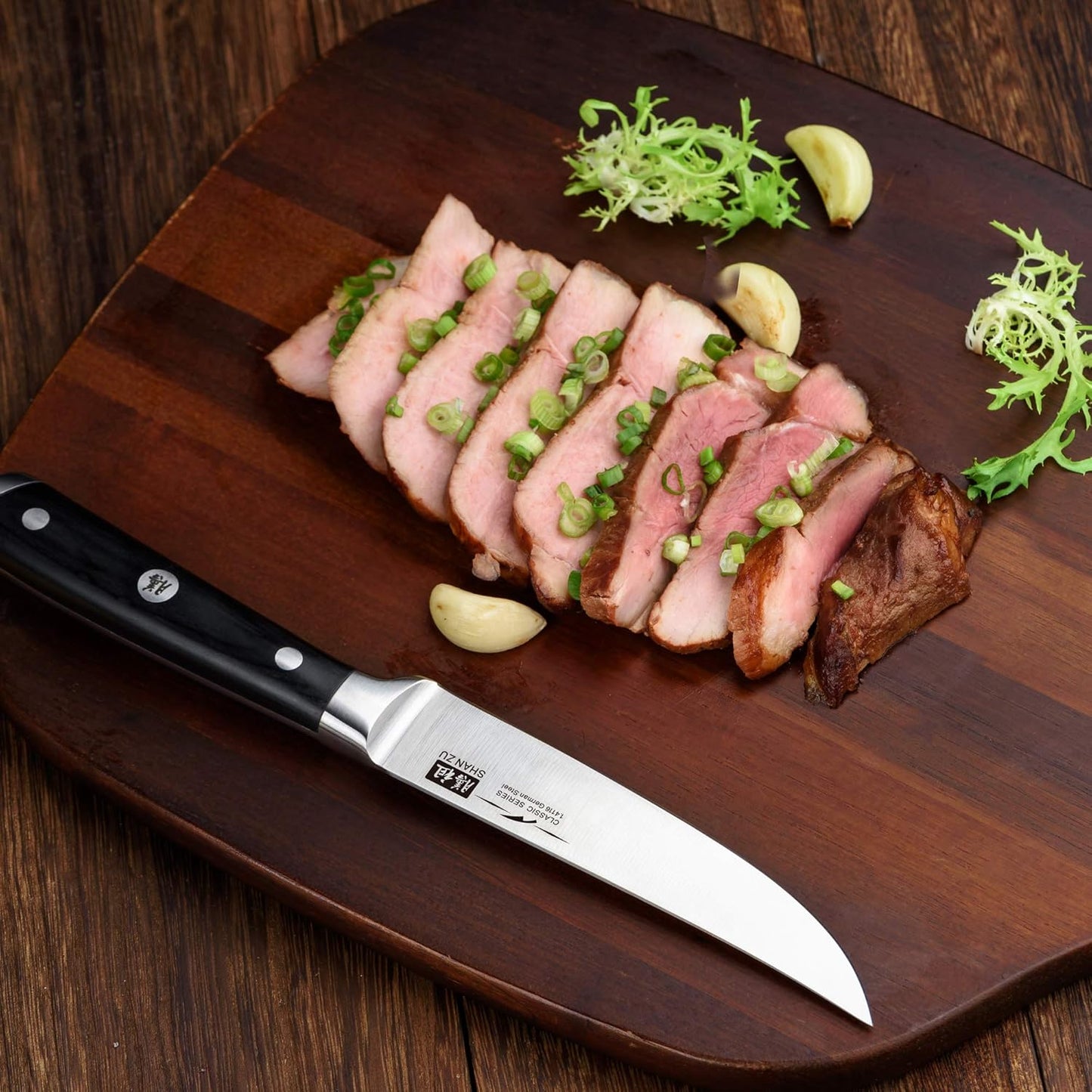 SHAN ZU Kitchen Knives 3 pieces (200mm, 153mm, 95mm)