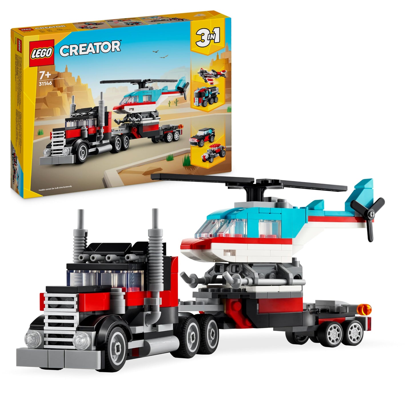 LEGO Creator Flatbed truck helicopter