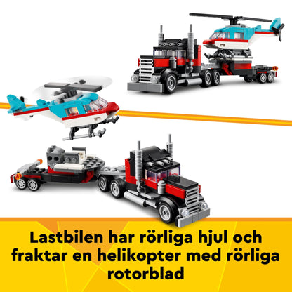 LEGO Creator Flatbed truck helicopter