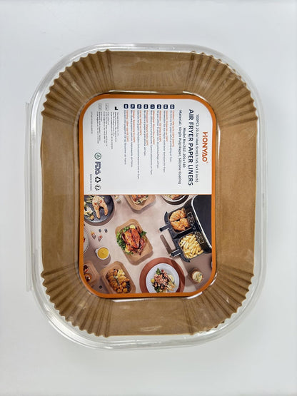 Baking Paper Airfryer with 2 Cooking Zones, 20.5x14cm