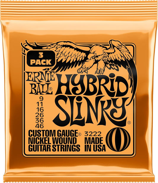 Ernie Ball Regular Slinky Nickel Wound Electric Guitar Strings - 10-46 Gauge
