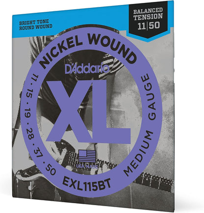 D'Addario Guitar Strings - XL Nickel Electric Guitar Strings - EXL110-3D
