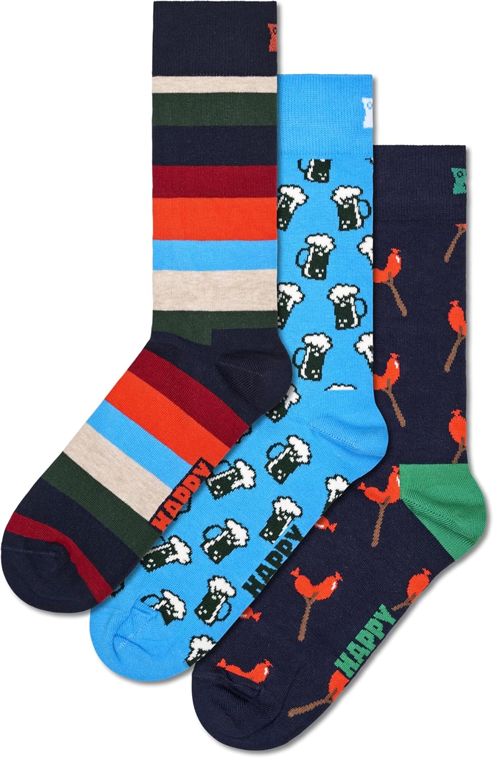 Happy Socks - Hamburgers, Pizzas, Sausages, Ice Cream and Beer