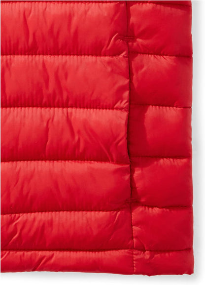 Amazon Essentials boys’ lightweight water-resistant packable puffer vest with hood