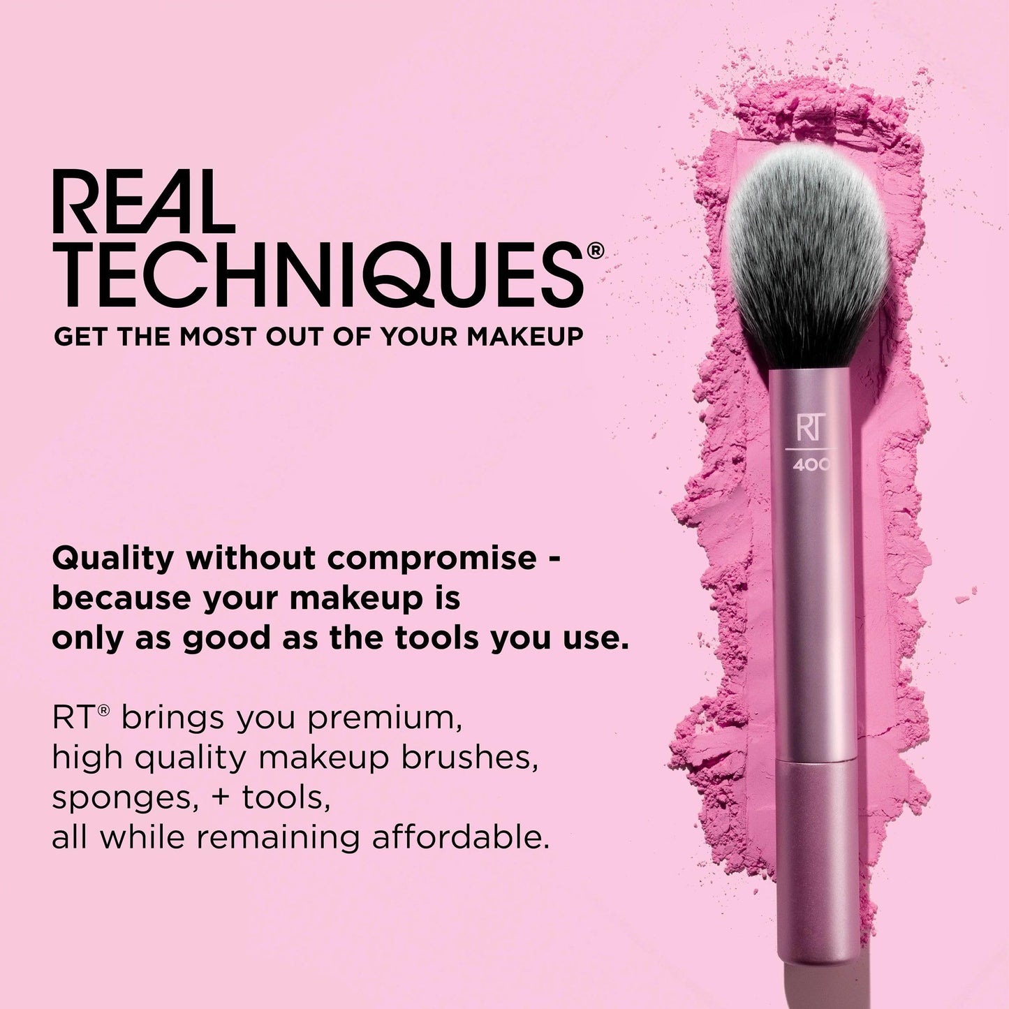 REAL TECHNIQUES Everday Essentials (brushes and sponges) 6 pieces