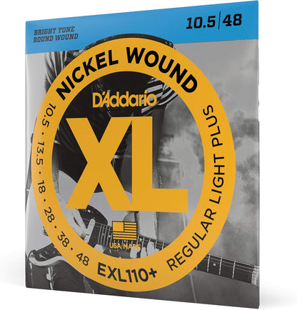 D'Addario Guitar Strings - XL Nickel Electric Guitar Strings - EXL110-3D