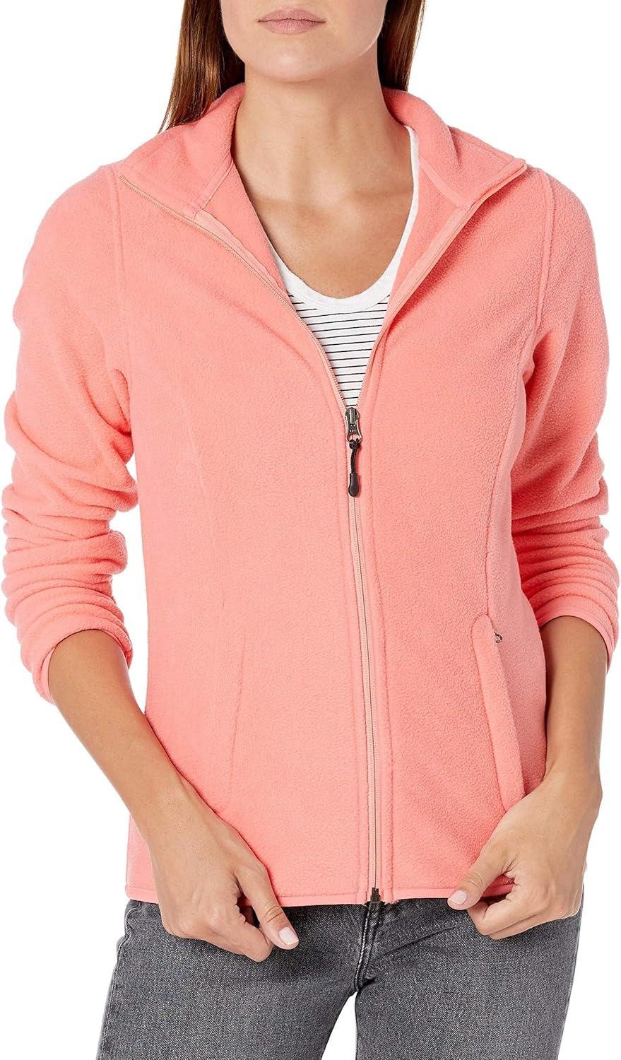 Amazon Essentials women’s classic-fit full-zip polar soft fleece jacket