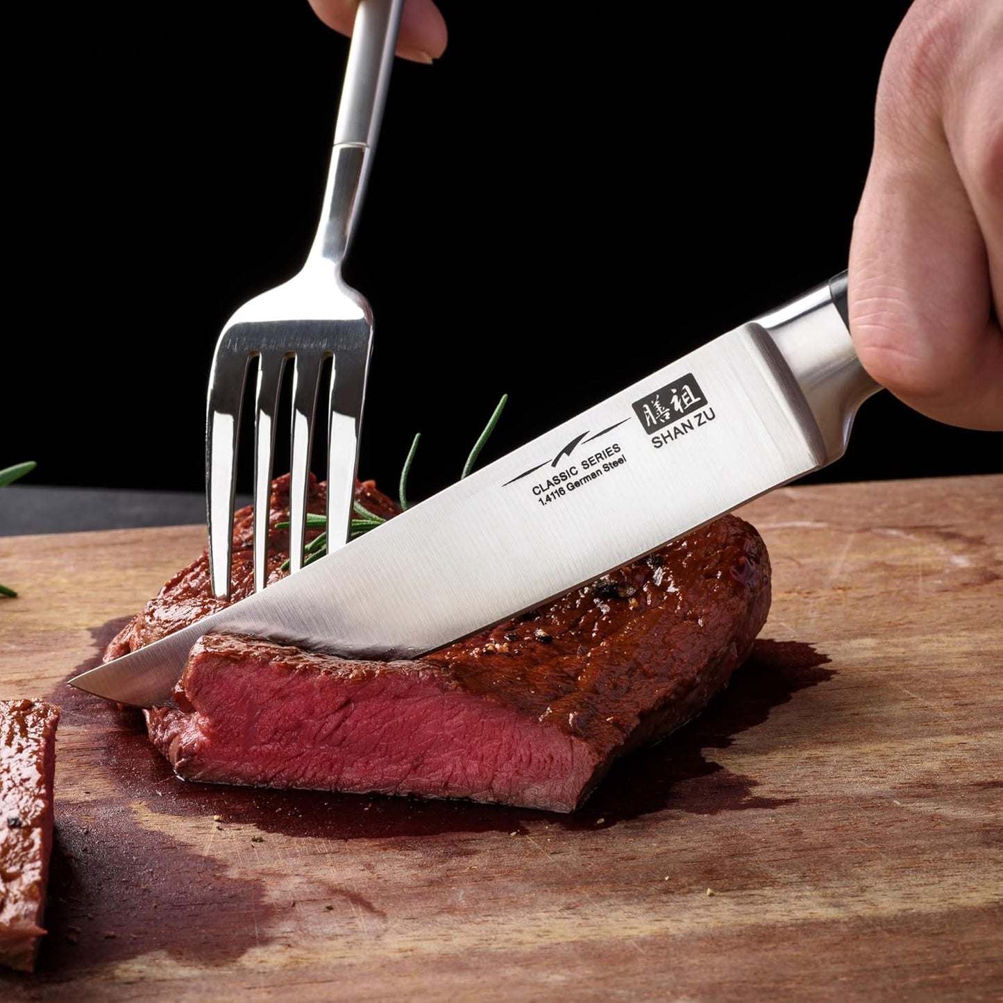 SHAN ZU Kitchen Knives 3 pieces (200mm, 153mm, 95mm)