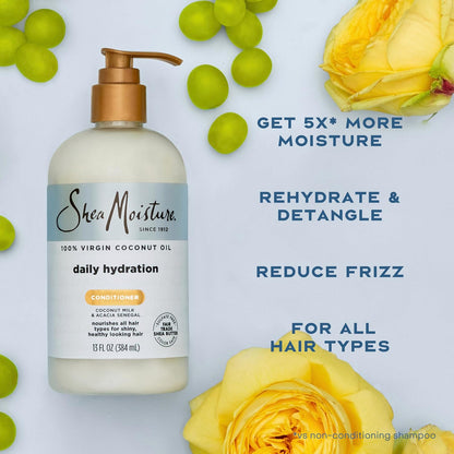 Shea Moisture 100% Virgin Coconut Oil Daily Hydration Conditioner 385ml
