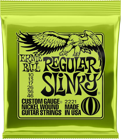 Ernie Ball Regular Slinky Nickel Wound Electric Guitar Strings - 10-46 Gauge