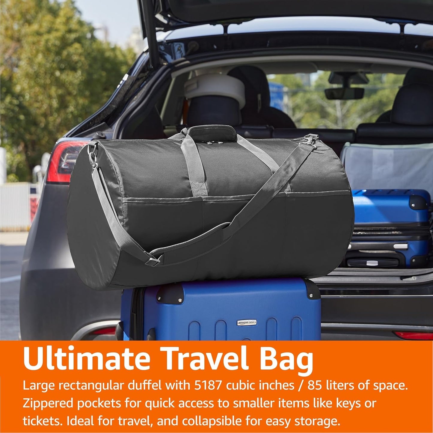 Amazon Essentials Duffel Bag, navy-blue, Large Duffel Bag