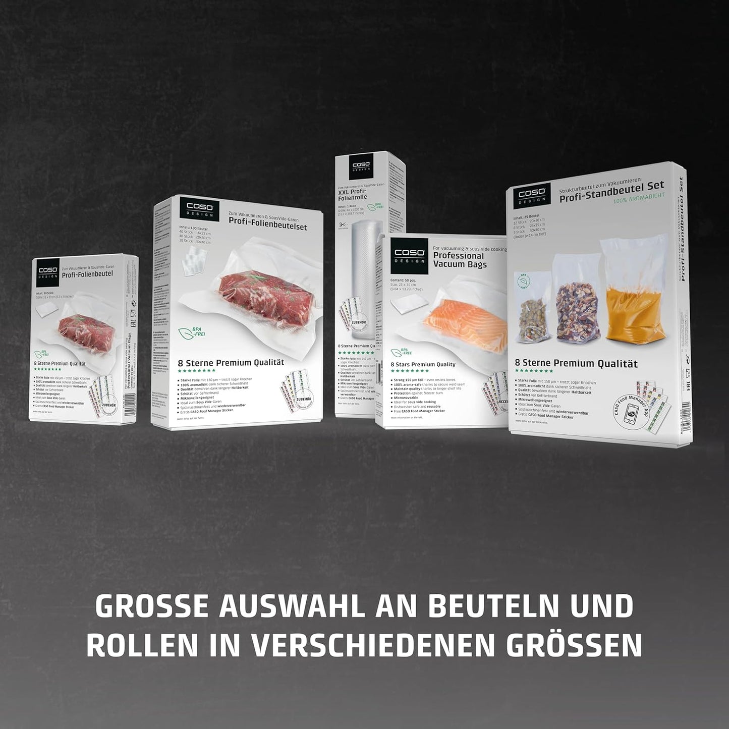 CASO Professional Foil Bags 20 x 30 cm/50 Bags