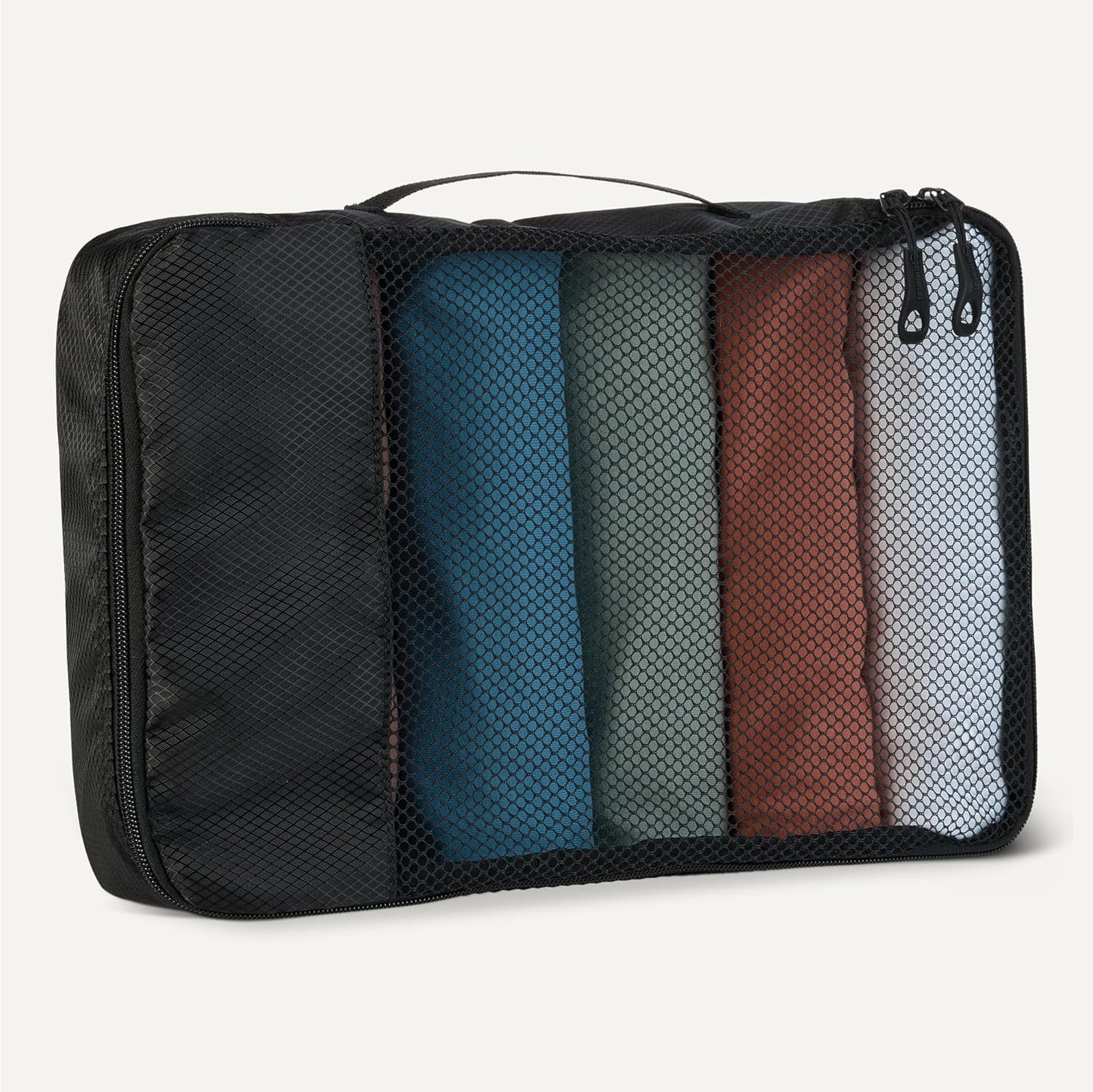 Amazon basics large clothing bags, all grey, M, Pack of 4 x M