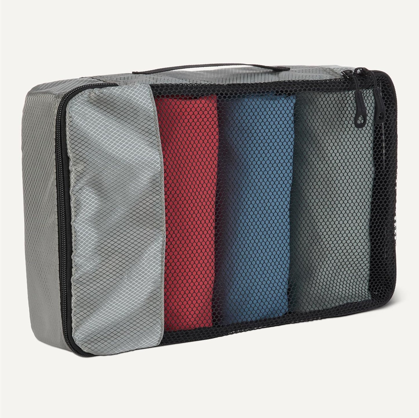 Amazon basics large clothing bags, all grey, M, Pack of 4 x M