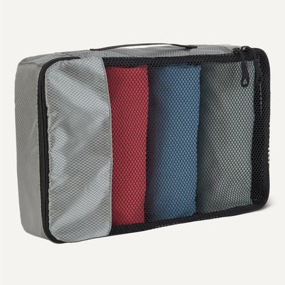 Amazon basics large clothing bags, all grey, M, Pack of 4 x M