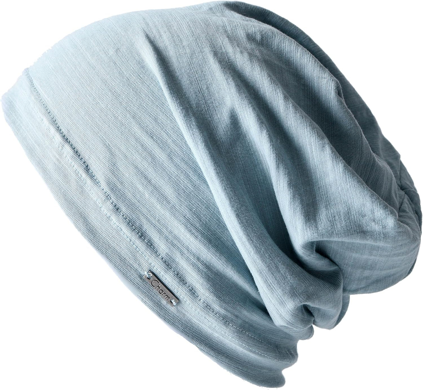 CHARM unisex beanie, 100% cotton summer hat, thin, lightweight, sweat-absorbent