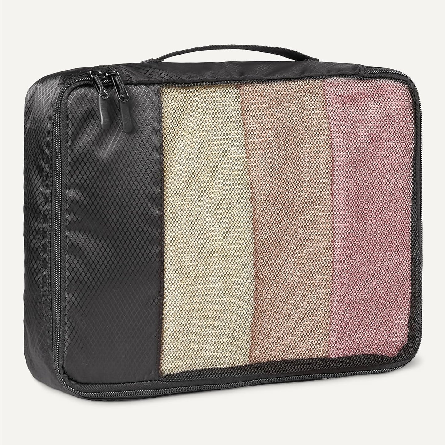 Amazon basics large clothing bags, all grey, M, Pack of 4 x M