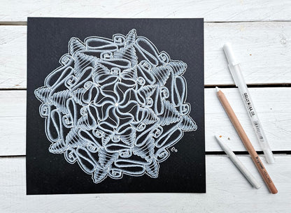 SAKURA - Gelly Basic White Gel Roller Pen- 05-08 - 10 - Set 3