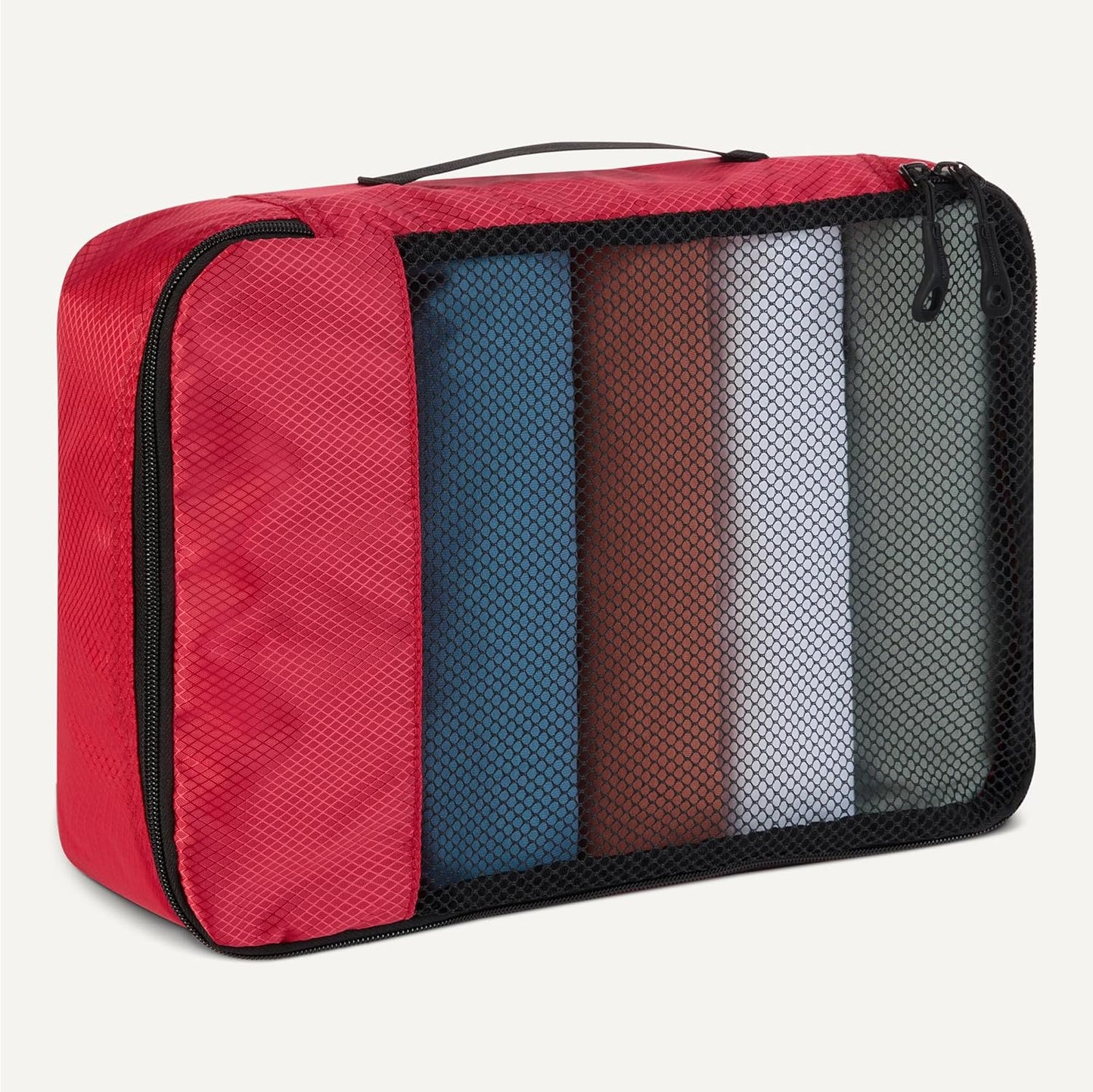 Amazon basics large clothing bags, all grey, M, Pack of 4 x M