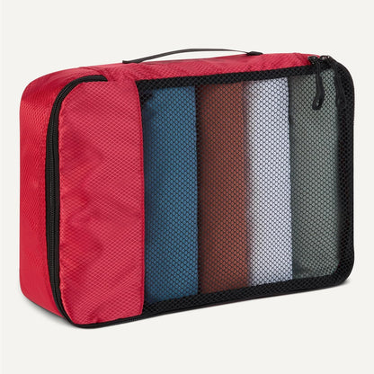 Amazon basics large clothing bags, all grey, M, Pack of 4 x M