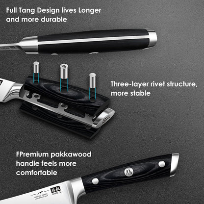 SHAN ZU Santoku Knife 18cm