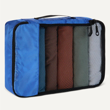 Amazon basics large clothing bags, all grey, M, Pack of 4 x M