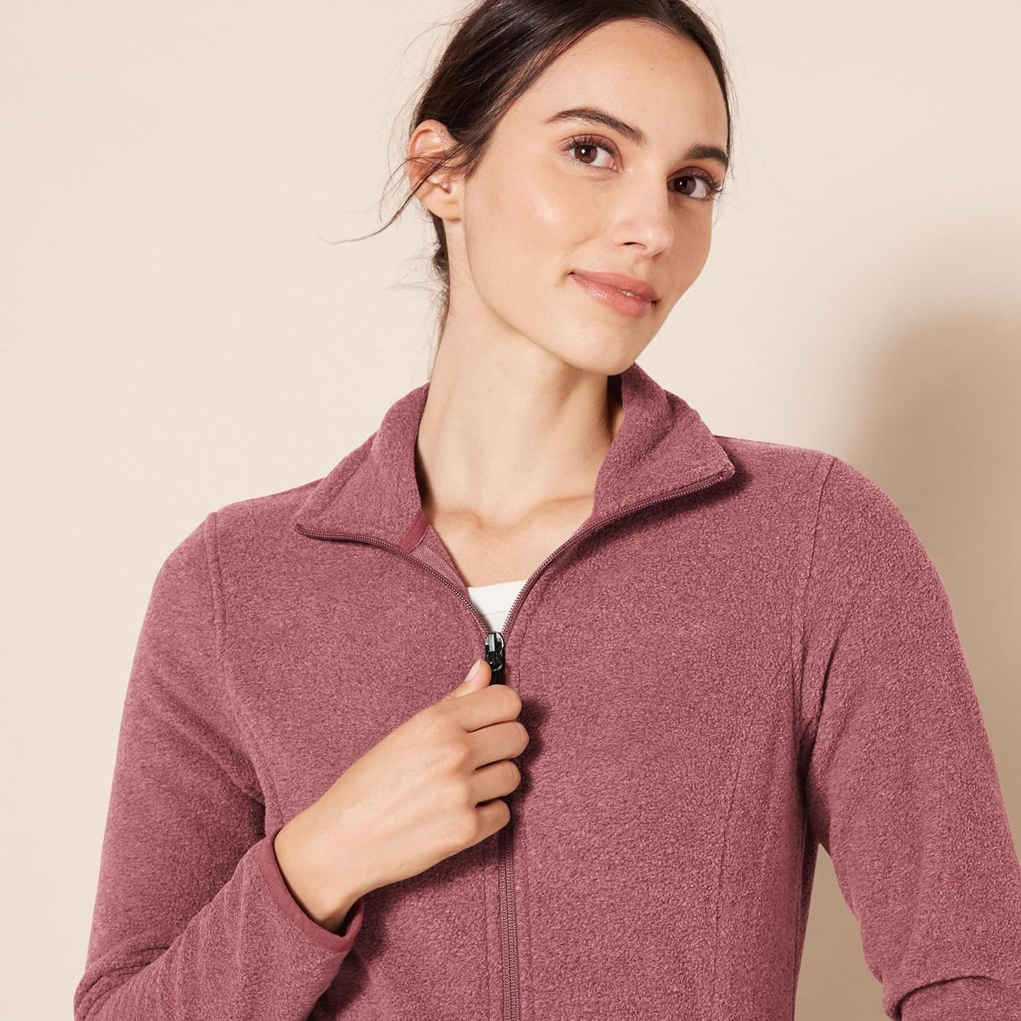 Amazon Essentials women’s classic-fit full-zip polar soft fleece jacket