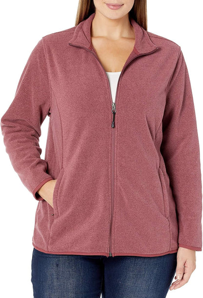 Amazon Essentials women’s classic-fit full-zip polar soft fleece jacket