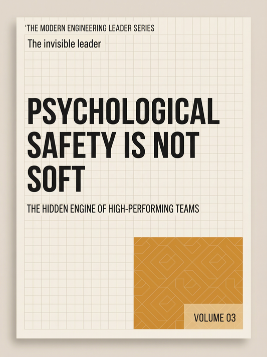 Psychological Safety Is Not Soft: The Hidden Engine of High-Performing Teams (The Modern Engineering Leader, Book 3)