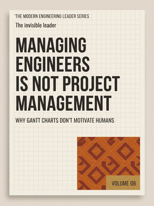 Managing Engineers Is Not Project Management: Why People Cannot Be Treated Like Tasks (The Modern Engineering Leader, Book 6)